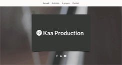 Desktop Screenshot of kaaproduction.com