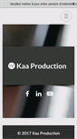 Mobile Screenshot of kaaproduction.com